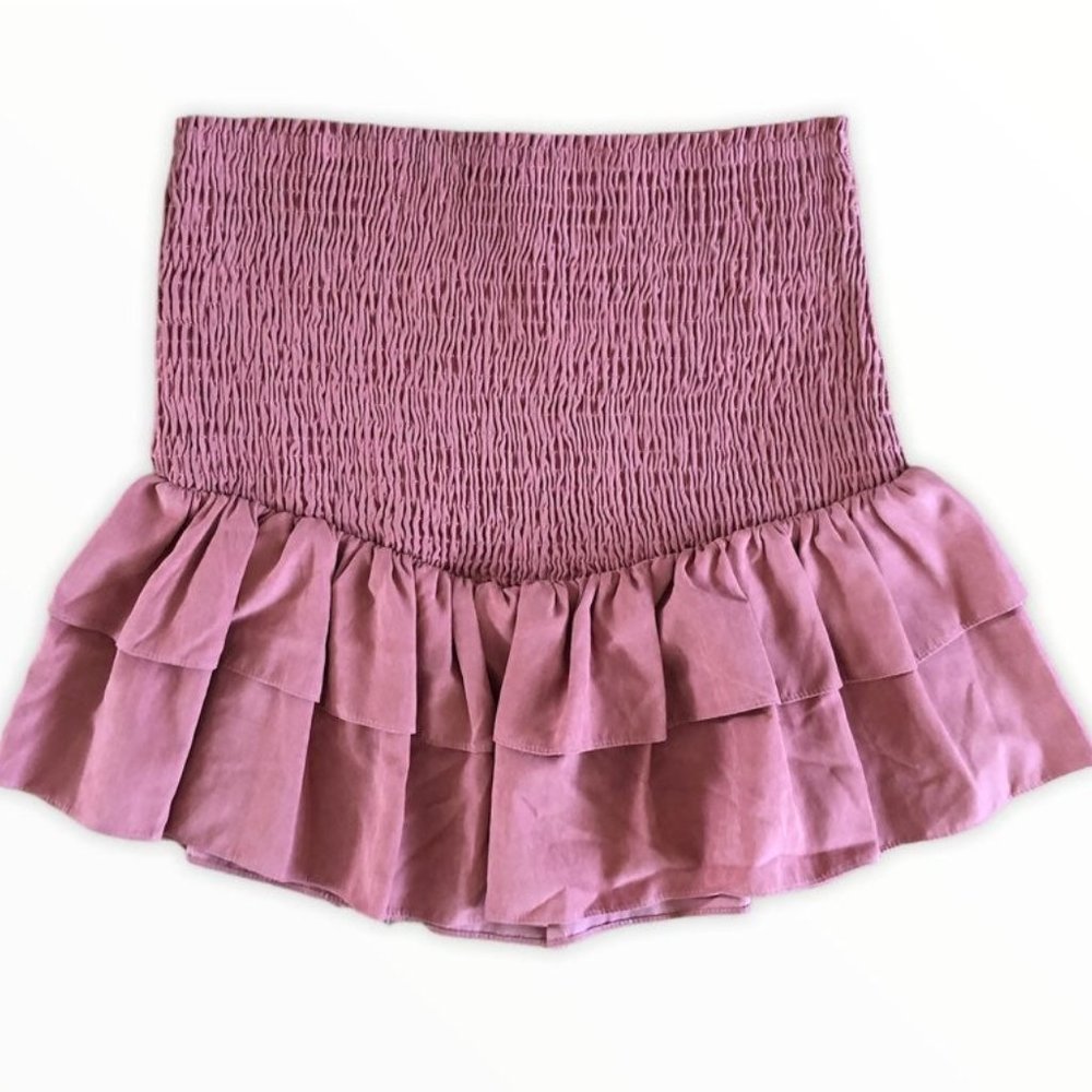 Sadie & Sage Smocked Ruffle Mini Skirt - Picture 5 of 8